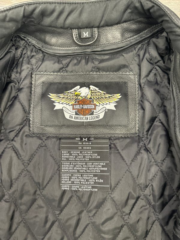 Jacket Leather By Harley Davidson In Black, Size: M For Sale