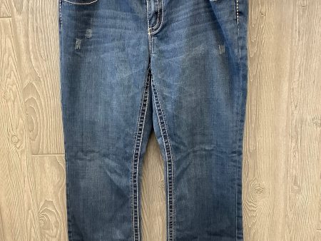 Jeans Boot Cut By Seven 7 In Blue Denim, Size: 16 Hot on Sale