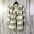 Sweater Cardigan By J. Crew In Tan & White, Size: S Sale