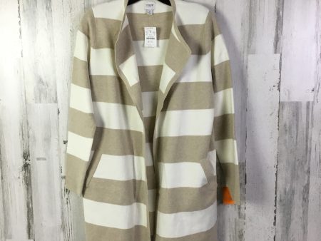 Sweater Cardigan By J. Crew In Tan & White, Size: S Sale