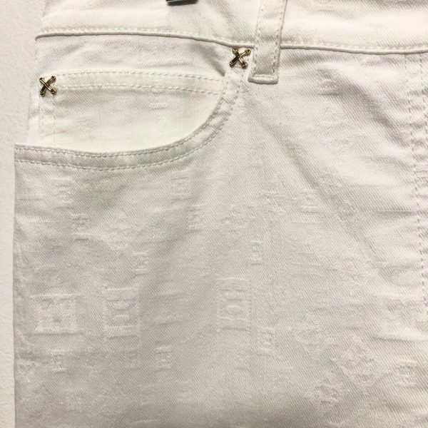 Jeans Designer By Escada In White, Size:12 Online Hot Sale