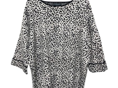 Top 3 4 Sleeve By Cynthia Rowley In Animal Print, Size:3X Online Hot Sale