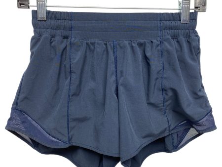 Athletic Shorts By Lululemon In Navy, Size: 4 Cheap