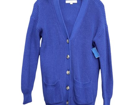 Sweater Cardigan By Loft In Blue, Size:S Online