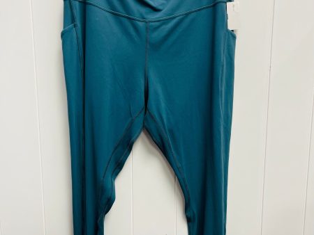 Athletic Leggings By Lululemon In Green, Size: 16 For Cheap