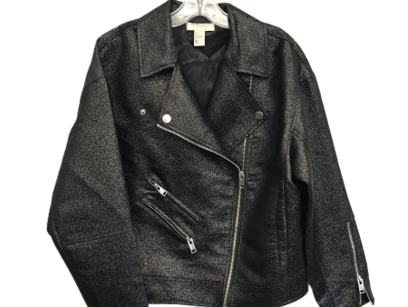 Black Jacket Moto By H&m, Size: S Cheap