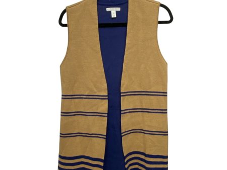 Cardigan By Dana Buchman In Blue & Tan, Size: S Online Sale