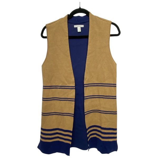 Cardigan By Dana Buchman In Blue & Tan, Size: S Online Sale