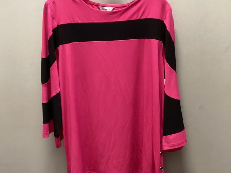 Top 3 4 Sleeve By Multiples In Pink, Size: M Cheap