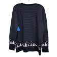 Sweater Cardigan By L.L. Bean In Navy, Size:L Online Sale