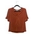 Top Short Sleeve By Green Envelope In Brown, Size: S Discount