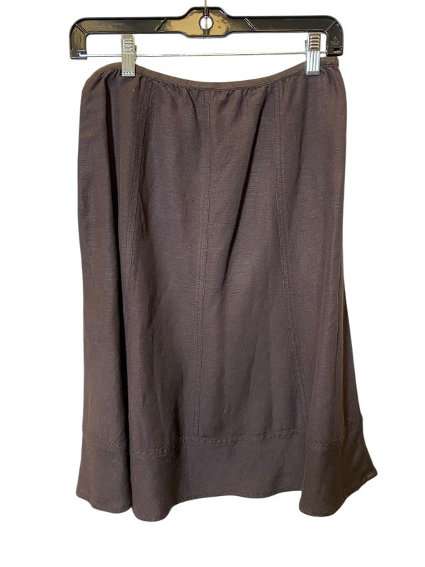 Skirt Midi By Nic + Zoe In Brown, Size: 6 Online Hot Sale