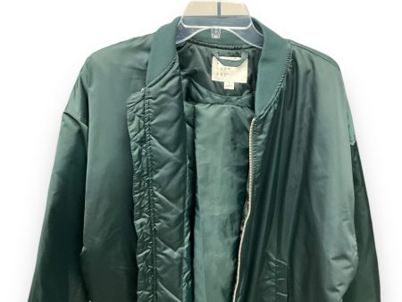 Jacket Puffer & Quilted By A New Day In Green, Size: L Sale