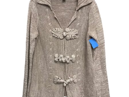 Sweater Cardigan By Coldwater Creek In Taupe, Size:M Online Sale