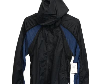 Black & Blue Jacket Windbreaker By Free People, Size: M Online Sale