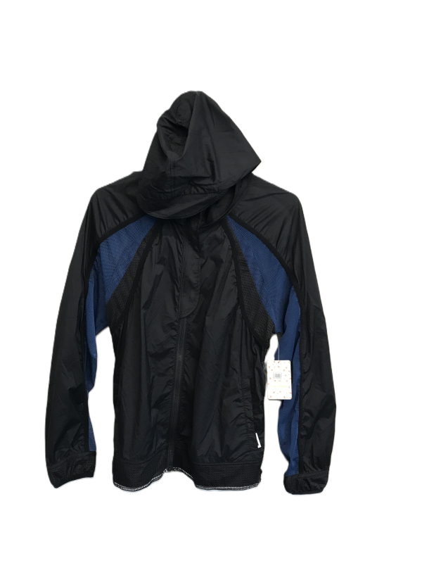 Black & Blue Jacket Windbreaker By Free People, Size: M Online Sale