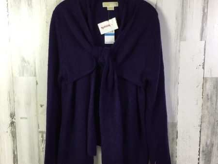 Sweater Cardigan By Michael By Michael Kors In Purple, Size: Xl Hot on Sale