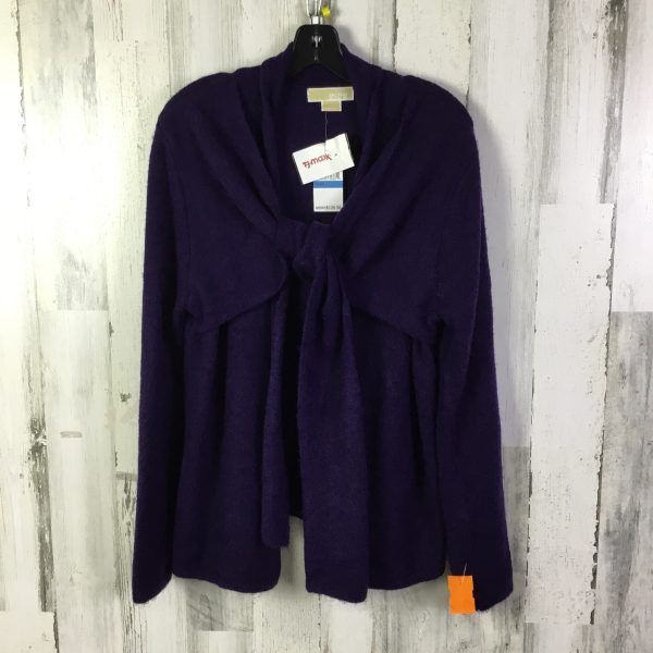 Sweater Cardigan By Michael By Michael Kors In Purple, Size: Xl Hot on Sale