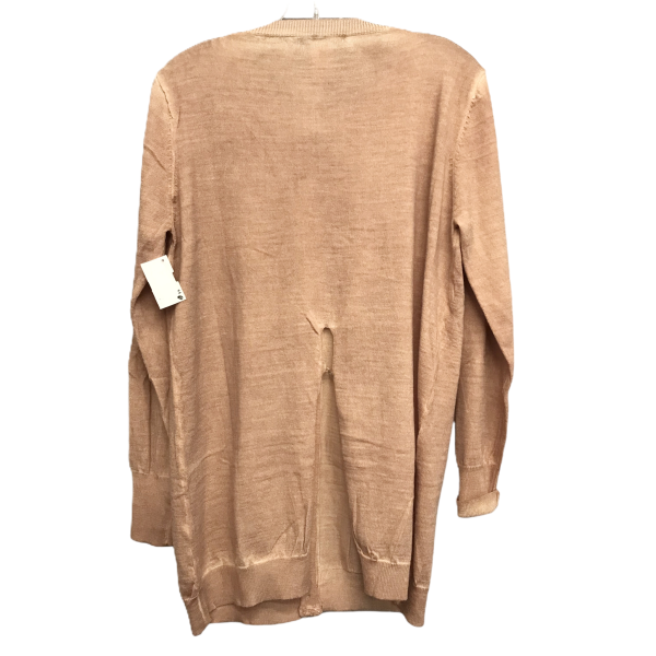 Sweater Cardigan By Solutions In Tan, Size: Onesize Cheap