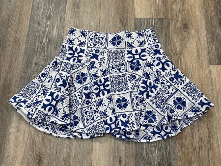 Skirt Mini & Short By Maeve In Blue & White, Size: 6 on Sale