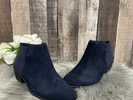 Boots Ankle Heels By Bass In Navy, Size: 7 Online now