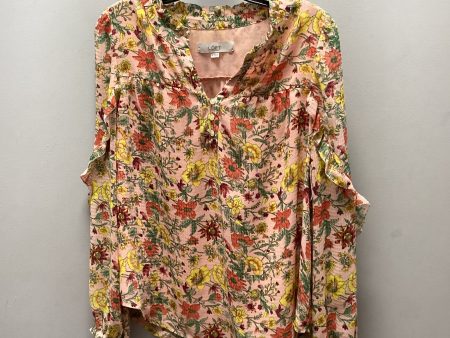 Top Long Sleeve By Loft In Pink, Size: M For Discount