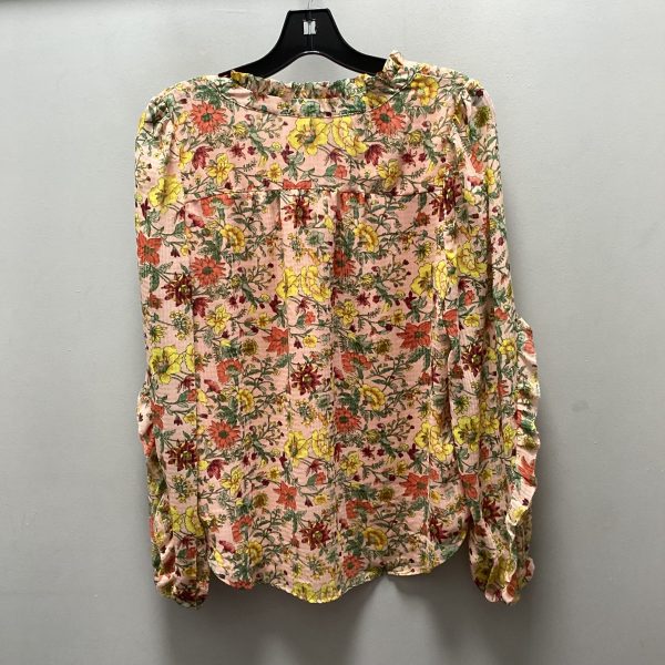 Top Long Sleeve By Loft In Pink, Size: M For Discount