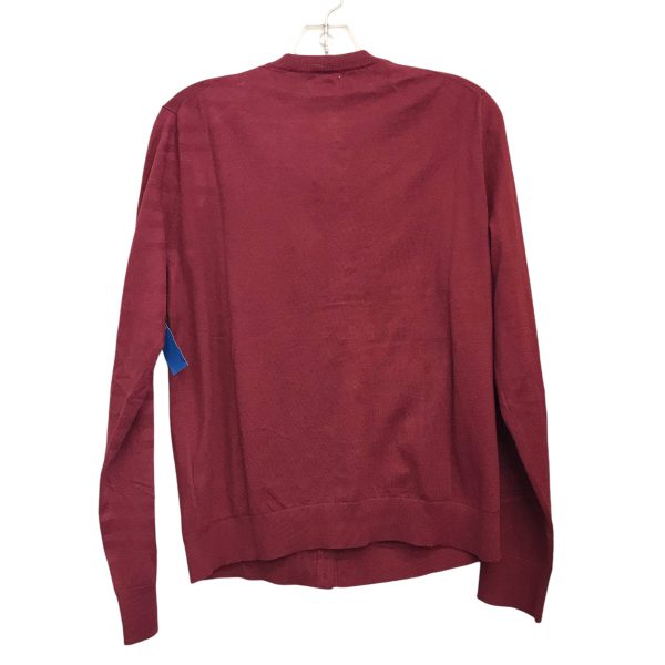 Sweater Cardigan By J. Crew In Maroon, Size:Xl Online Sale