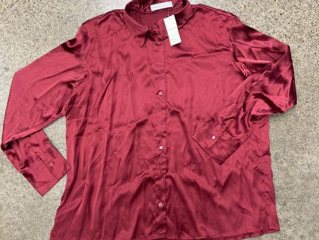 Top Long Sleeve By Abercrombie And Fitch In Red, Size: Xl Online Sale