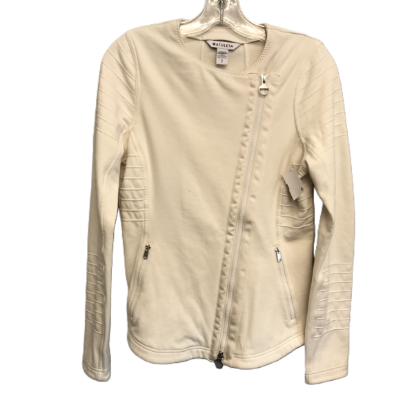 Cream Athletic Jacket By Athleta, Size: Petite   S Fashion