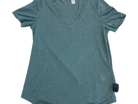 Athletic Top Short Sleeve By Athleta In Green, Size: M Sale