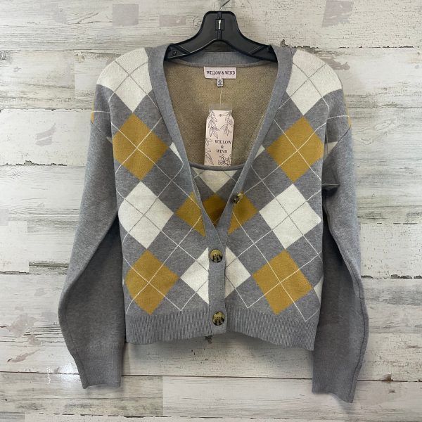 Sweater Cardigan By WILLOW & WIND In Grey, Size: M For Discount