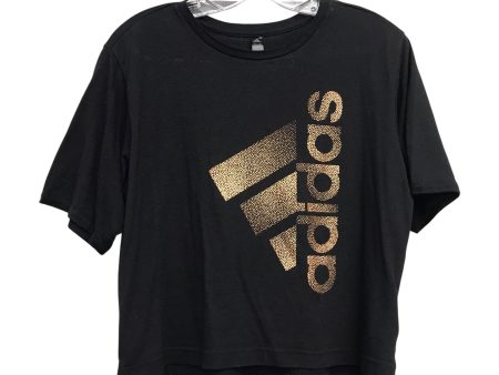 Athletic Top Ss By Adidas In Black, Size:S Online Hot Sale