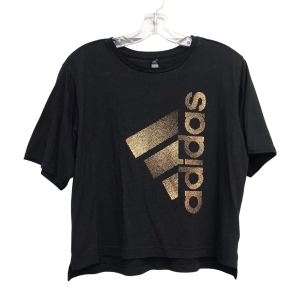 Athletic Top Ss By Adidas In Black, Size:S Online Hot Sale