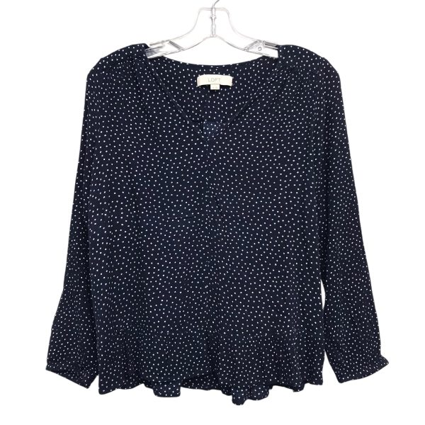 Top Ls By Loft In Polkadot Pattern, Size:M Supply