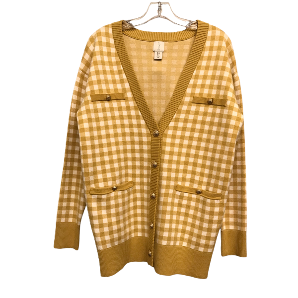 Sweater Cardigan By Joie In Gold & White, Size: S on Sale