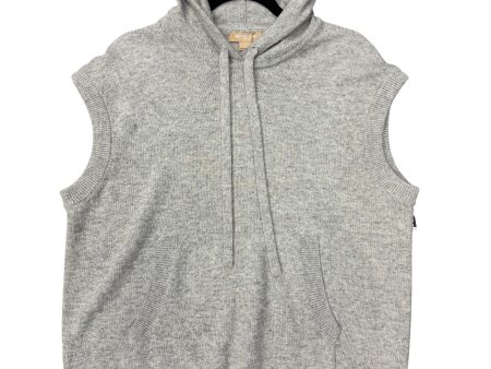 Vest Designer By Michael Kors In Grey, Size: L Online now