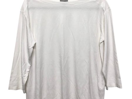 Top 3 4 Sleeve Basic By J. Jill In White, Size:M Online