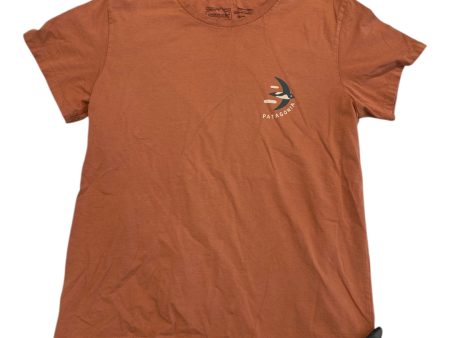 Athletic Top Short Sleeve By Patagonia In Orange, Size: L Supply