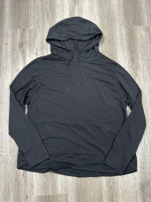 Athletic Top Long Sleeve Hoodie By Athletic Works In Black, Size: 3x Discount