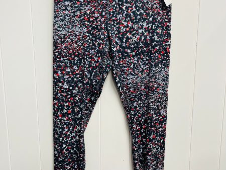 Athletic Leggings By Lululemon In Blue & Red, Size: 10 For Cheap