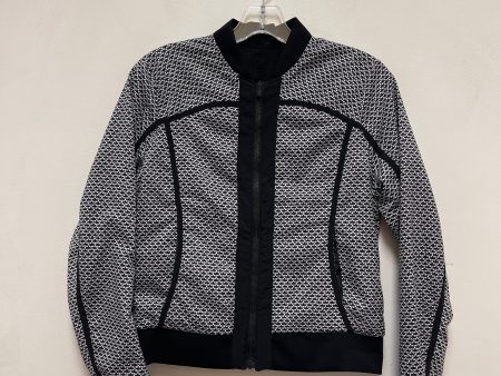 Athletic Jacket By Lululemon In Black & White, Size: 6 Sale