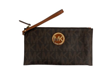 Wristlet By Michael By Michael Kors In Brown, Size:Small For Discount