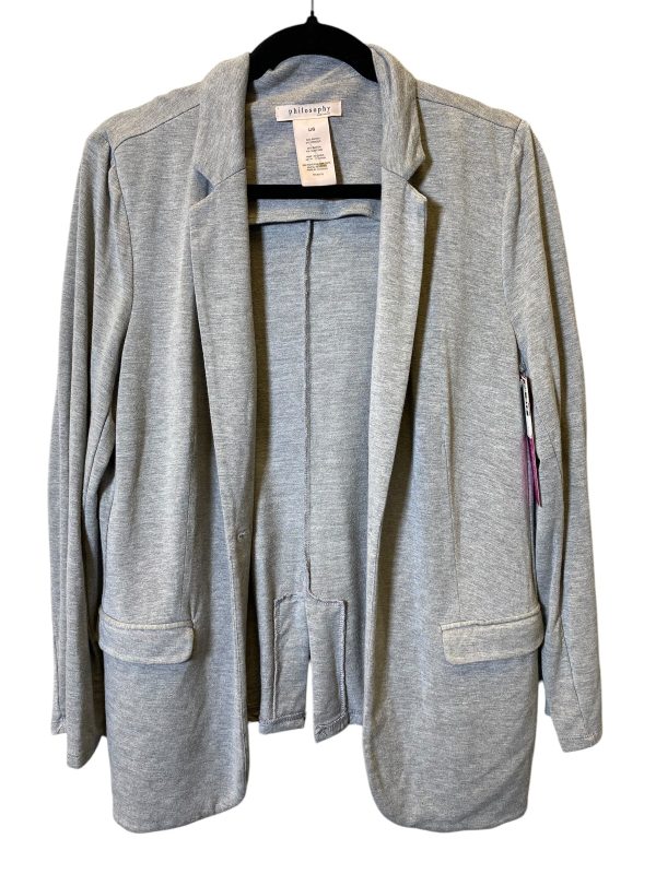 Blazer By Philosophy In Grey, Size: L Sale