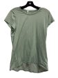 Athletic Top Short Sleeve By Lululemon In Green, Size: 8 Sale