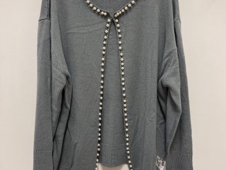 Sweater Cardigan By Clothes Mentor In Grey, Size: 3x Online Sale