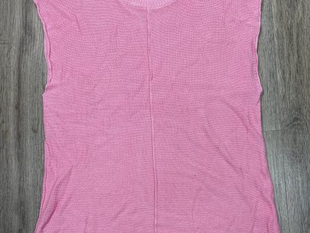 Vest Sweater By Clothes Mentor In Pink, Size: L Fashion