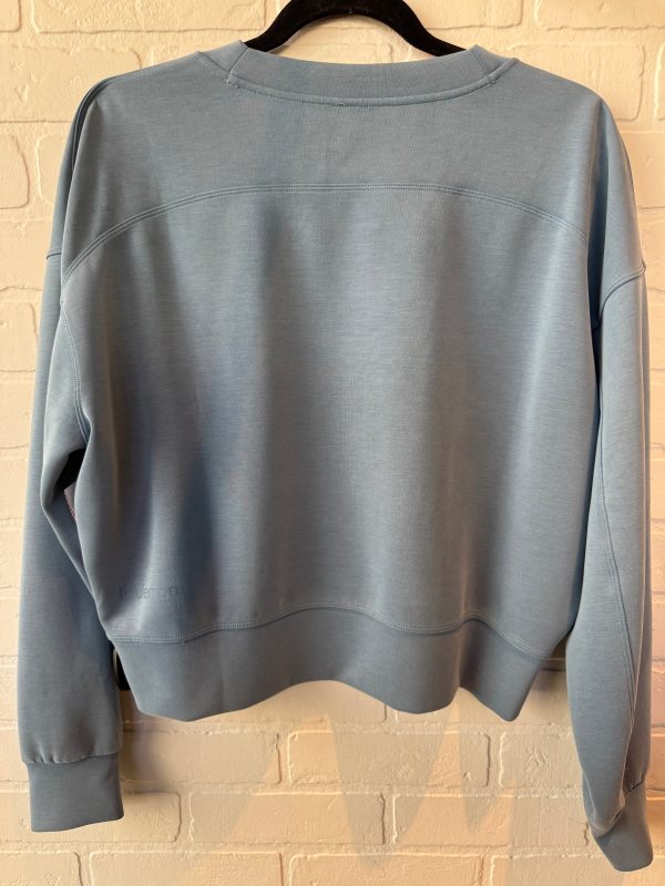 Athletic Top Long Sleeve Crewneck By Lululemon In Blue, Size: S Discount