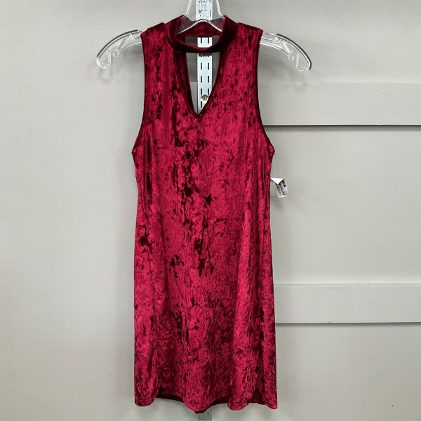 Dress Casual Short By Altard State In Red Velvet, Size: S Fashion