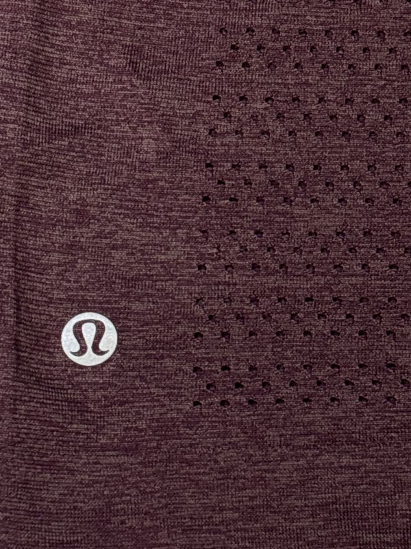 Athletic Top Short Sleeve By Lululemon In Purple, Size: 4 Supply